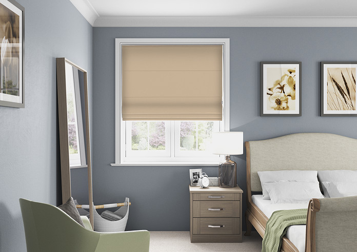 Faux Suede, Natural - Roman Blind - Image 5